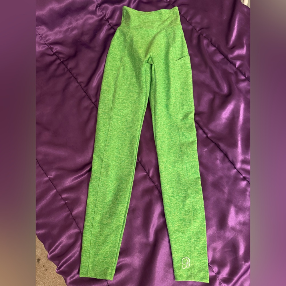 Bombshell Sportswear Neon Green Leggings Size XXS